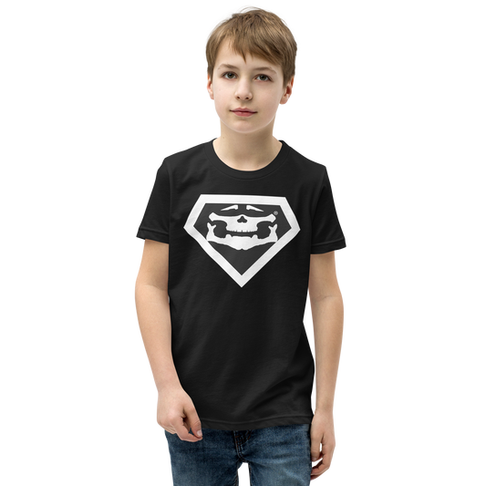 BBBAPB SUPERHERO- WHITE- Youth Short Sleeve T-Shirt