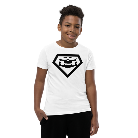 BBBAPB SUPERHERO- BLACK- Youth Short Sleeve T-Shirt